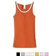 HYP - Ladies 2X1 Rib Slit Neck Tank Top with Metallic Thread (HY125)
