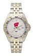 Wisconsin Badgers Mens All Star Sterling Silver Bracelet Watch