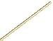 3mm Concave Anchor Chain Anklet 9 Inches in 14K Yellow Gold