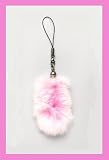 Friday Girl® - Pendentifs pour portables Bijou pour Téléphone portable - Pink Kuschel-Puschel