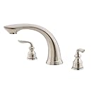 Pfister Avalon 2-Handle Roman Tub Trim, less Hub &amp; Handles, Brushed Nickel