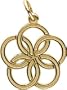 Rembrandt Charms Five Golden Rings Charm, 10K Yellow Gold