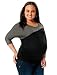 Cheapest Motherhood Maternity: Plus Size 3/4 Sleeve Boat Neck Colorblock Maternity T Shirt Stores