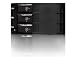 iStarUSA BPN-230SAS 2x5.25 to 3x3.5 SATA/SAS Trayless Hot-Swap Backplane RAID Cage Mobile Rack - Black