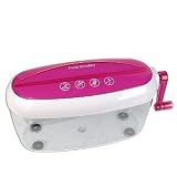 Think Tank Tech 8 1/2 x 11-Inch Hand Crank Paper Shredder (Pink)