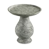 Spectacular Moss Finish Koi Fish Birdbath