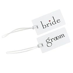 Bride/Groom Luggage Tag Set