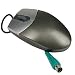Video Games : 3-Button PS/2 800dpi Optical Scroll Mouse (Silver/Dk Green)