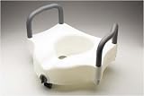 `Raised Toilet Seat With Lock & Arms - Guardian (30270A) With arms * Great Retail Packaging * Raises
