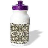 Florene Abstract Pattern - Brown Beige Antique Pattern - Water Bottles