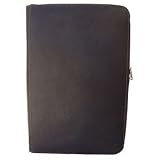Piel Zippered Legal Size Notepad (Chocolate)