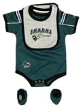 San Jose Sharks Team Color Creeper with Bib and Booties