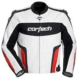 TOURMASTER/CORTECH LATIGO MOTORCYCLE JACKET WH/RED SIZE:LRG