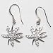 925 Sterling Silver Star Earrings with inlaid Clear CZ