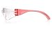 Pyramex Safety Intruder Eyewear, Red Temples, Clear Lens