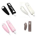 Bargaincell- 4-Piece Value Combo Pack of Permium Protective Silicon/silicone Skin Snap-on Cover Case for Nintendo Wii Remote Controller & Nunchuk (Black + Clear + Pink + Smoke)