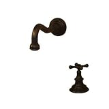 American Bath Factory F2-3370-OC-F9-3410-SX-OC F2-3370 Integrated Long Neck Faucet, Old World Copper