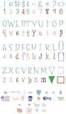 Provo Craft Cricut Lyrical Letters Font Cartridge