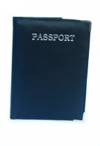Black Leather Passport cover / holder - with card slots