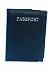 Black Leather Passport cover / holder - with card slots