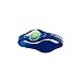POWER BALANCE シリコン・ブレスレット＜ロイヤルブルー/ホワイト＞【パワーバランス L