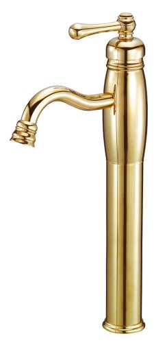 Danze D201014PBV Opulence Single-Handle Vessel Lavatory Faucet, Polished Brass