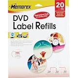 Memorex White Matte DVD Labels - 20 Pack