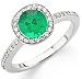 Beautiful 1 carat plus GEM Grade Natural Columbian Emerald set in Timeless Diamond Ring for SALE(8,Platinum)