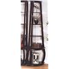 Coaster Unique Design Bookcase Storage Corner Shelf, Espresso Finish