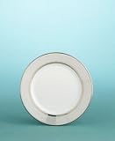 Martha Stewart Collection with Wedgwood Ribbon Stripe Bread and Butter Plate in Silver, 6
