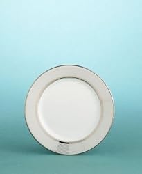 Martha Stewart for Wedgwood Ribbon Stripe Silver Bread and Butter Plate