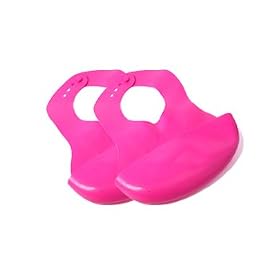 2 x BIBS PLASTIC - Best Plastic Pink Pelican Bib for Babies - 2 x Easy to clean & practical Bibs for a Baby