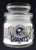 New York Giants Glass Candle **