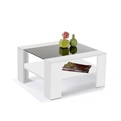 Presto mobilia 10128 Couchtisch Heinz ca. 78 x 78 x 44 cm, wei�