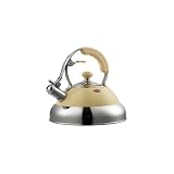 Wesco Classic Line Stainless Steel 2 Litre Stove Top Kettle, Almond