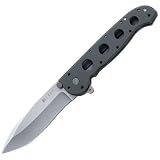 Columbia River Knife and Tool's M21-02 Charcoal Gray Folding Knife with Razor-Sharp Edge Spear Point Blade