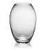 Barrel Small Clear Glass Vase