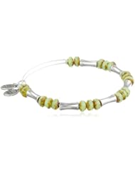 Alex and Ani "Edens Equinox" Glade Expandable Wire Russian Gold Bangle Bracelet, 7.25"