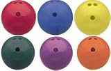 Set of Six 3 lb. Rubberized Bowling Balls