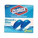 Clorox Bleach and Blue Automatic Toilet Bowl Cleaner, Rain Clean Scent 2 ea