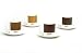 W2×PANTONE ESPRESSO エスプレッソカップ&ソーサー 【4 COLORS MIX】(エスプレッソ 150C、アメリカーノ 175C、ラテ 1395C、カプチーノ 464 各1セット入り) W2-PA12