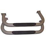Omix-Ada 11532.02 Titanium Finish Nerf Bar Pair w/Step for Jeep Wrangler