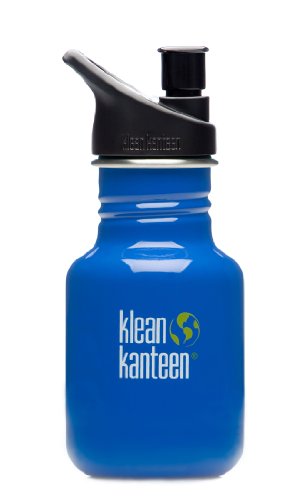 Klean Kanteen 12 oz Stainless Steel Water Bottle with Sport Cap 2.0 - Ocean Blue