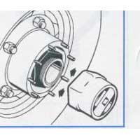 Metric Truck Wheel Bearing Locknut Socket 8 pt - 120 mm