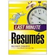 Last Minute Resumes