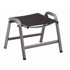 Kettler Alu Plus Hocker Textilene champagner/mocca