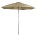Astonica 50140738 Patio Outdoor Wood Pole Umbrella 9\' Taupe