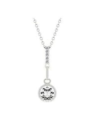 Clear Drop Pendant Necklace