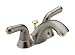 Delta 2530NP-24NP Innovations Double-Handle Centerset Lavatory Faucet with Pop-Up, Pearl Nickel and Polished Brass