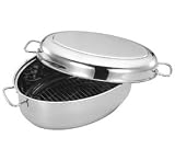 Cuisinox ROA38 Covered Oval Roaster